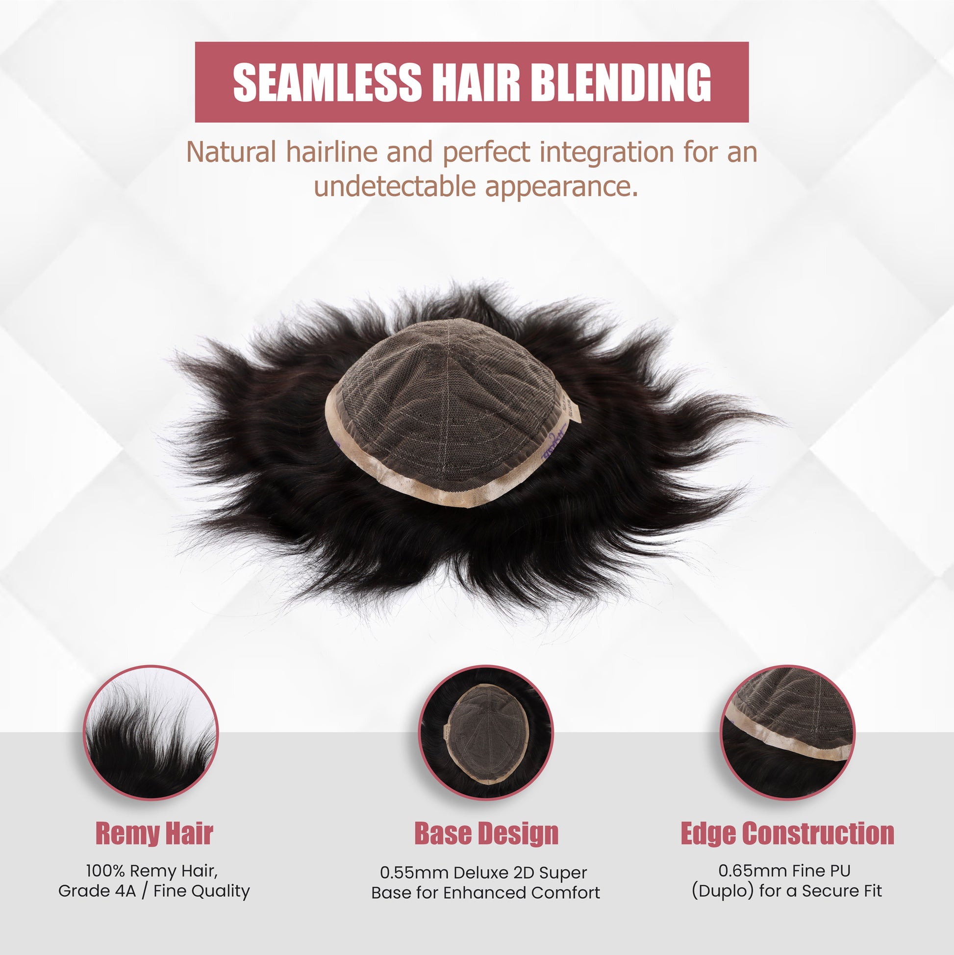 Hairs n You Ultra Premium FULL LACE Men's Hair Patch Hairs n You