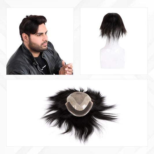 Hairs n You  SILK FRONT LACE – Ultimate Elegance | Comfortable Men's Hair Patch Hairs n You