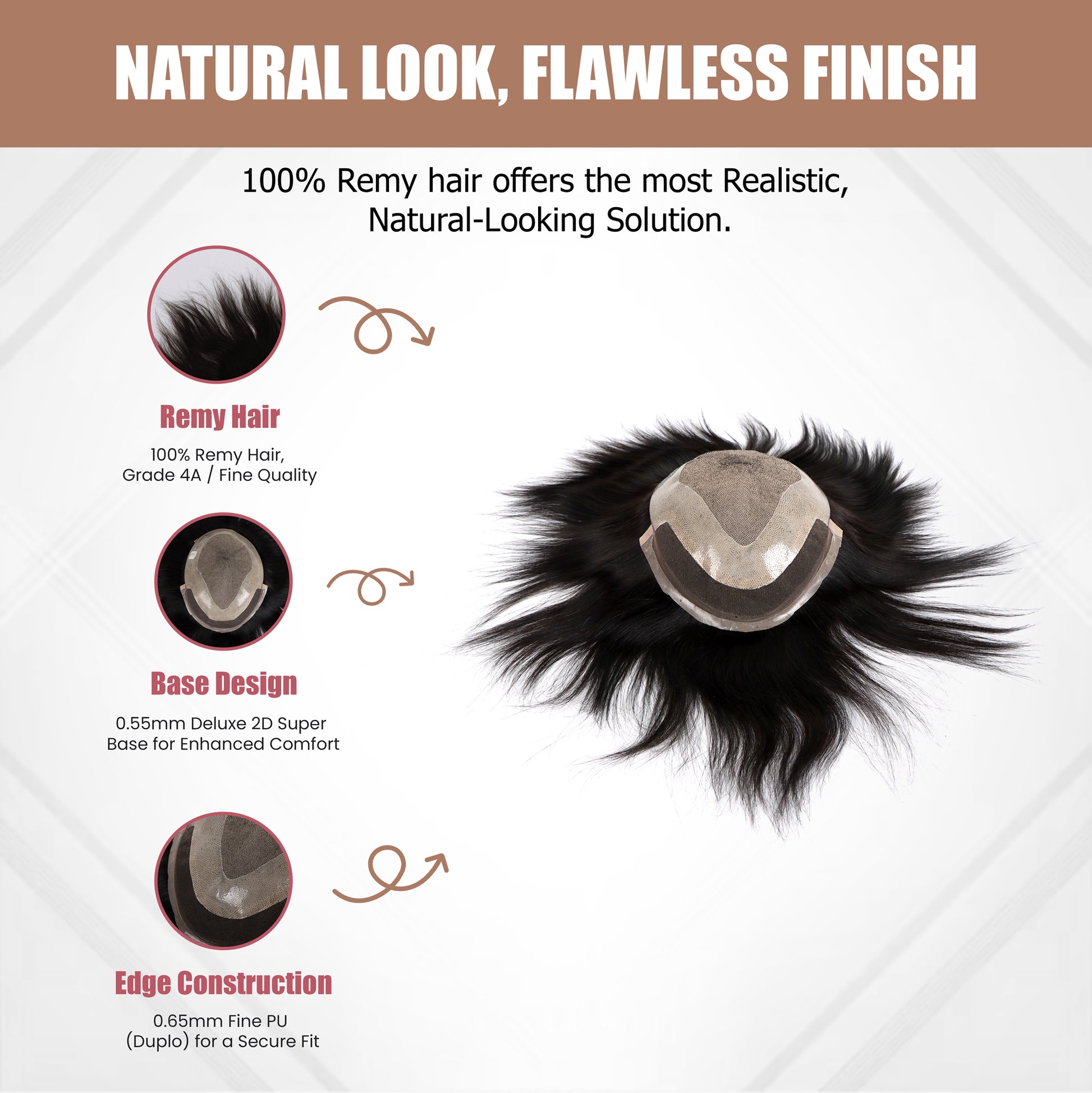 Hairs n You  SILK FRONT LACE – Ultimate Elegance | Comfortable Men's Hair Patch Hairs n You