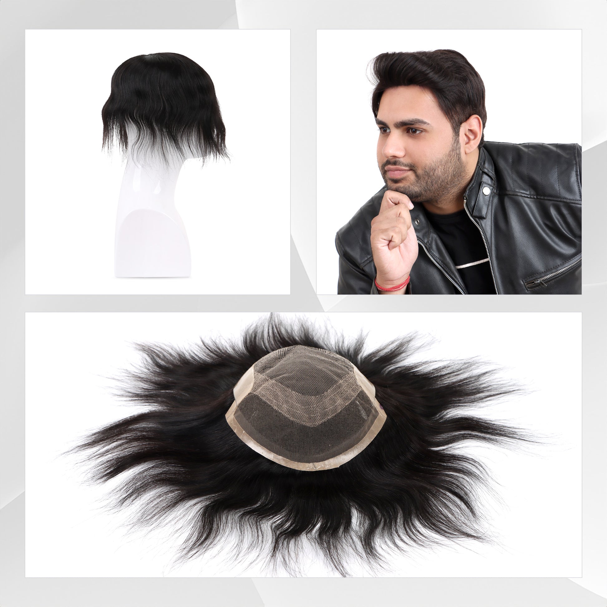 Hairs n You Premium  OCTAGON FRONT LACE Men's hair patch Hairs n You